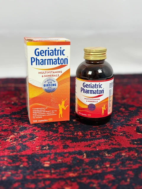 کپسول فارماتون جریاتریک Pharmaton Geriatric مولتیویتامین حاوی جینسینگ G115 ۱۰۰ عدد اصل